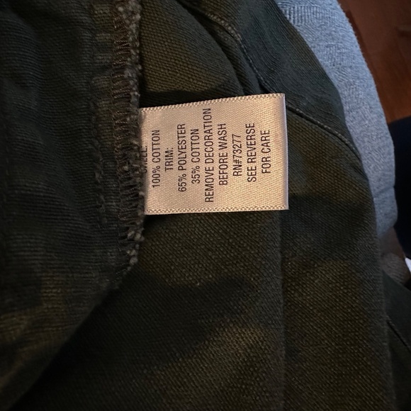 *ELLE* Dark Green Long Sleeve Button Down Jacket Size Small - Picture 7 of 8